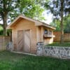 Custom Blend Concord and Custom Mosaic Dublin Real Thin Stone Veneer Landscape Wall