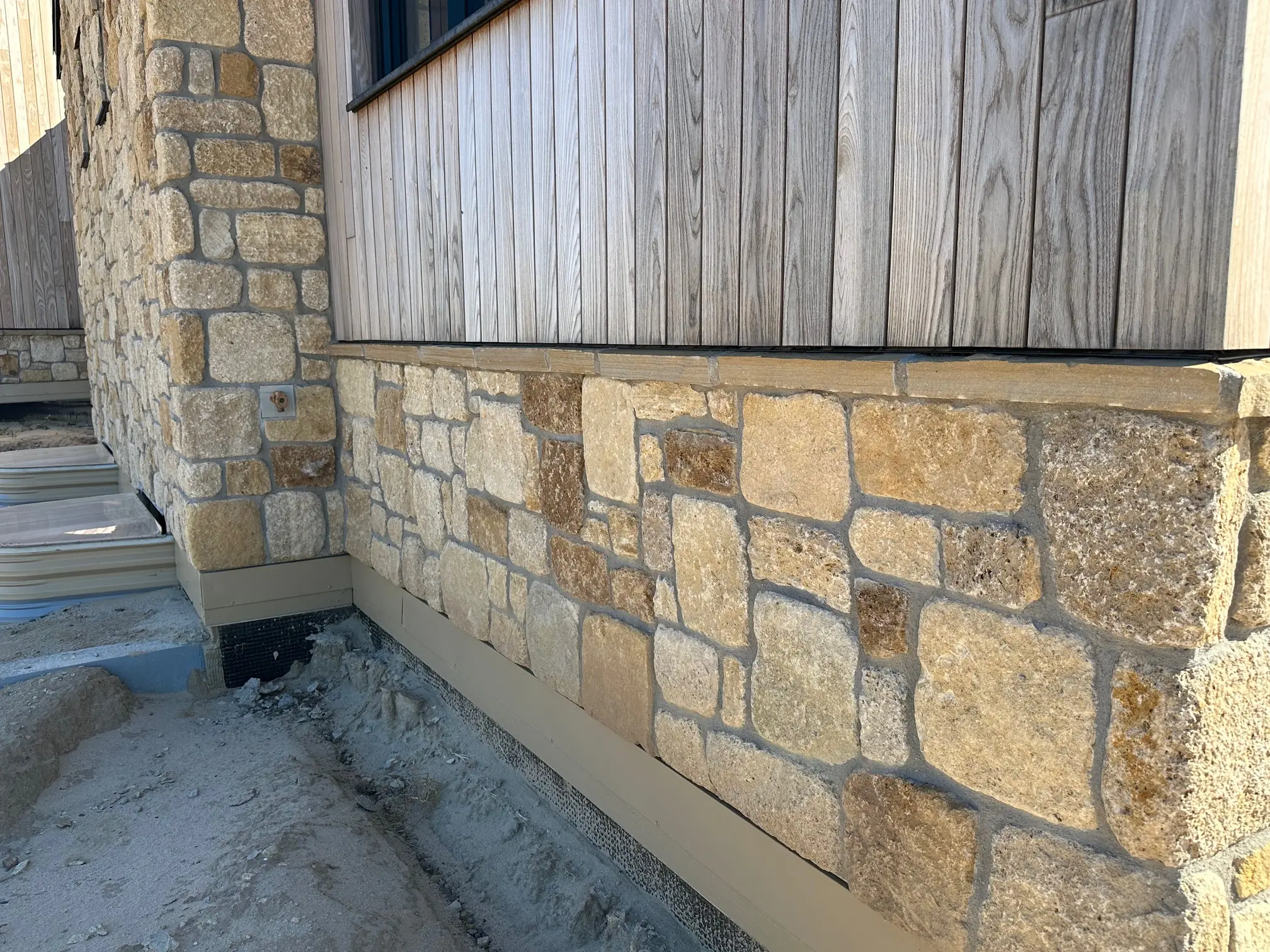 Winfield Natural Stone Veneer Wainscoting Close Up