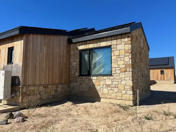 Winfield Real Stone Veneer Exterior Accent Wall