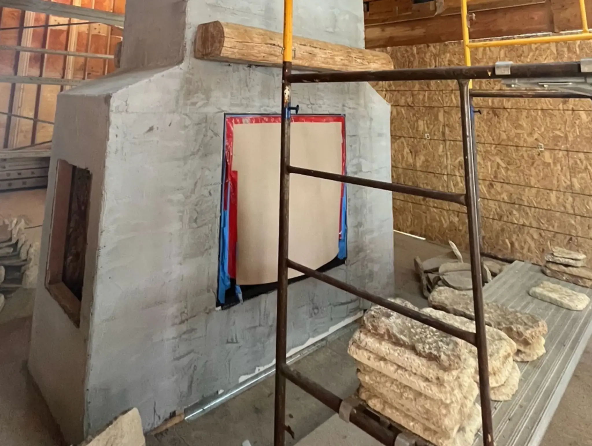 Winfield Real Thin Stone Veneer Fireplace Installation