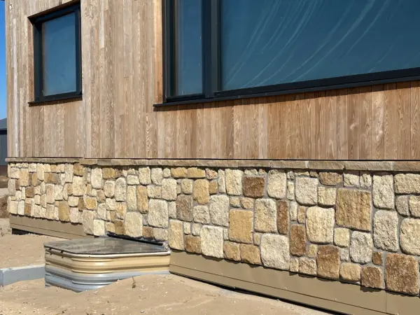 Winfield Real Thin Stone Veneer Wainscoting
