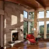 Gills Rock and Winchcombe Real Stone Veneer Blend Drystack Fireplace