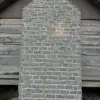 Larchmont Custom Course Height Natural Stone Veneer Chimney