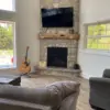 Nottingham Real Thin Stone Veneer Corner Fireplace