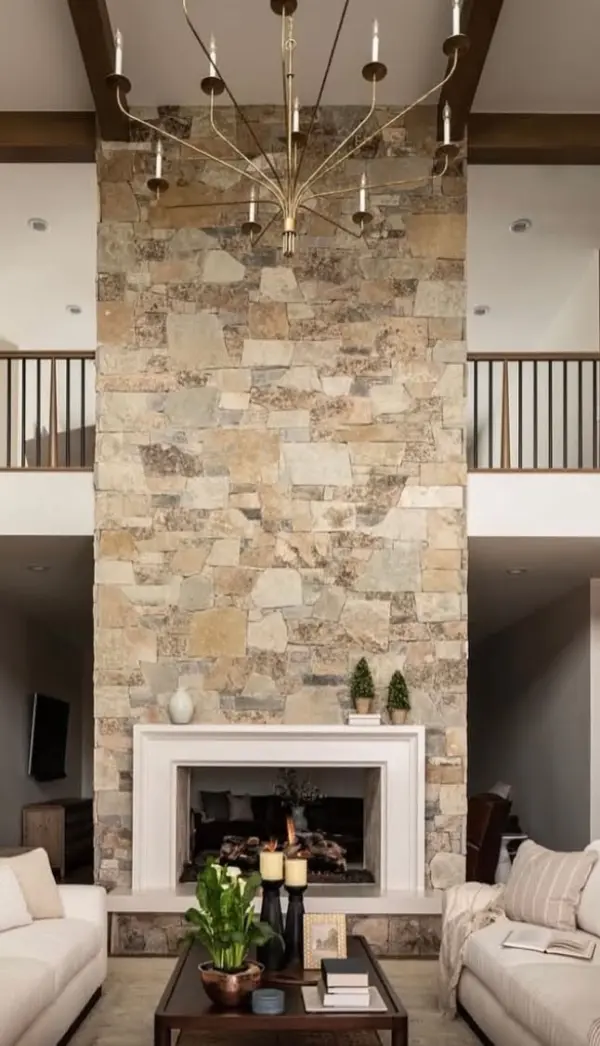 Bamberg Real Thin Stone Veneer Fireplace