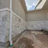 Crupet Natural Stone Veneer Exterior Wainscoting Installation