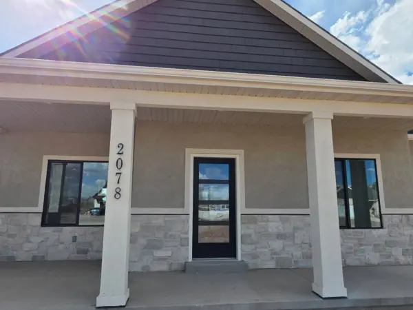 Crupet Real Thin Stone Veneer Front Entrance Wainscoting