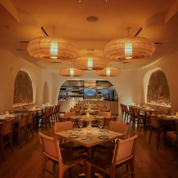 Custom Tumbled Lucca Real Stone Veneer Commercial Interior