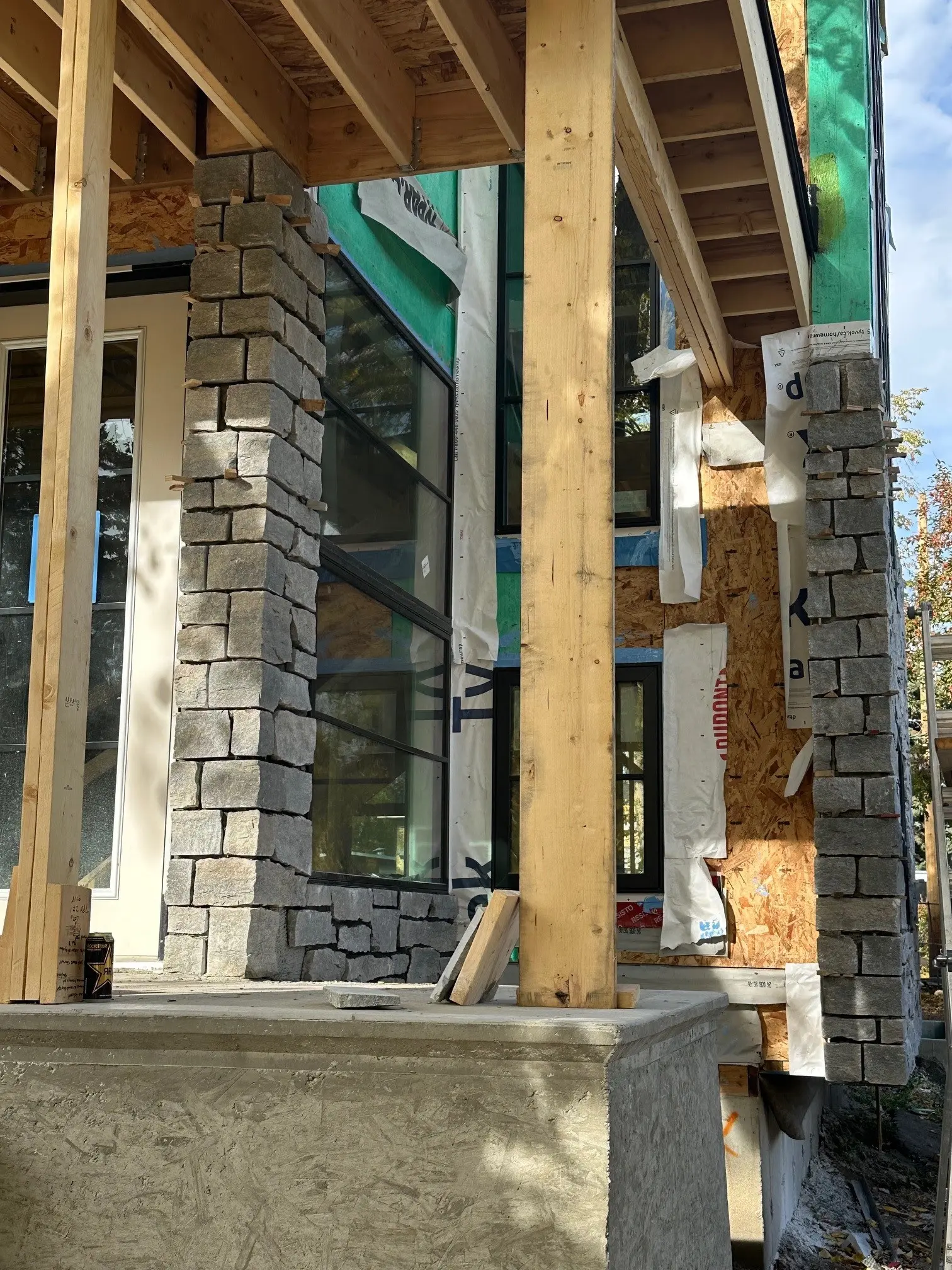 Larchmont Natural Stone Veneer Exterior Installation
