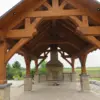 Lucca Real Stone Veneer Custom Color Covered Pavilion
