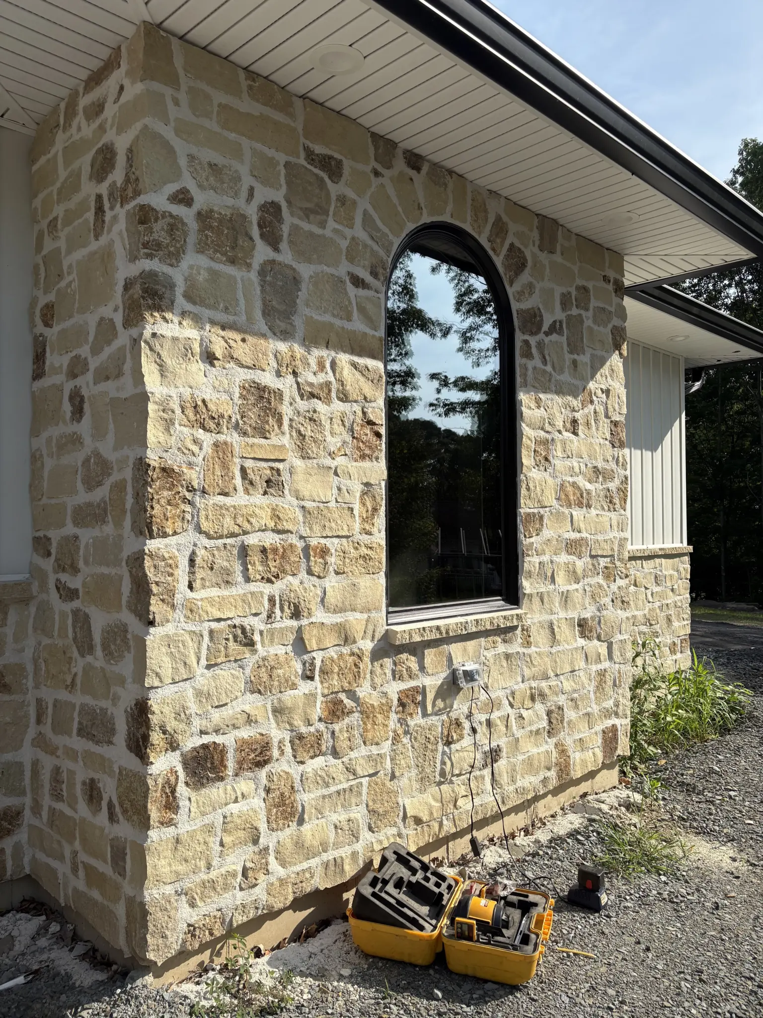 Mojave Real Limestone Thin Veneer Accent Wall
