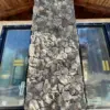 Moss Rock Real Thin Stone Veneer Drystack Chimney Installation