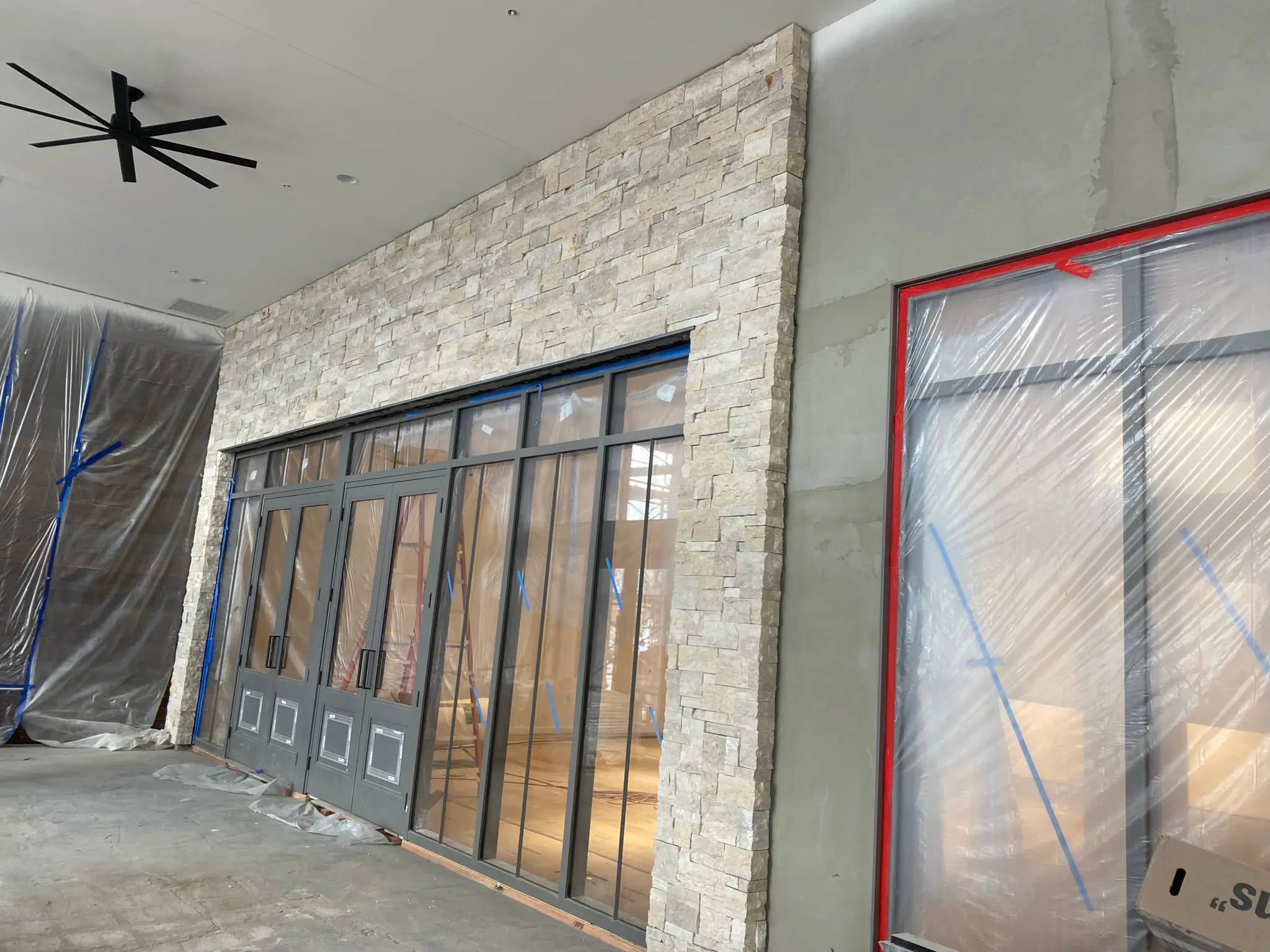 Nob Hill In Progress Entrance Installation