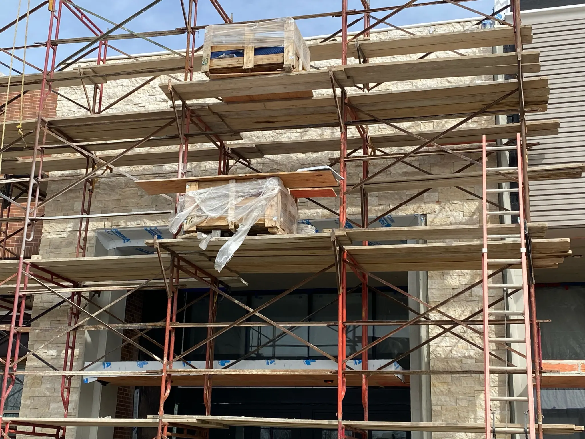 Nob Hill In Progress Entrance Installation