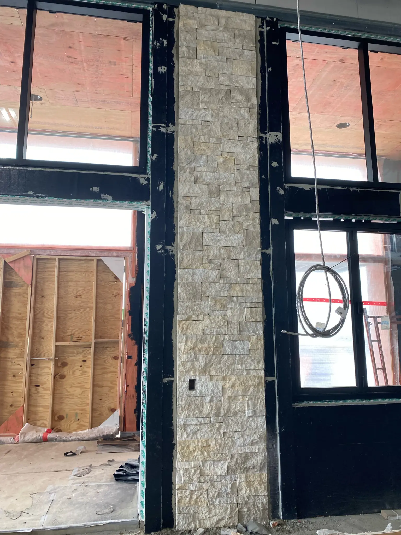 Nob Hill Natural Stone Veneer Accent Wall Installation