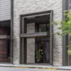 Nob Hill Natural Thin Stone Veneer Commercial Front Entrance