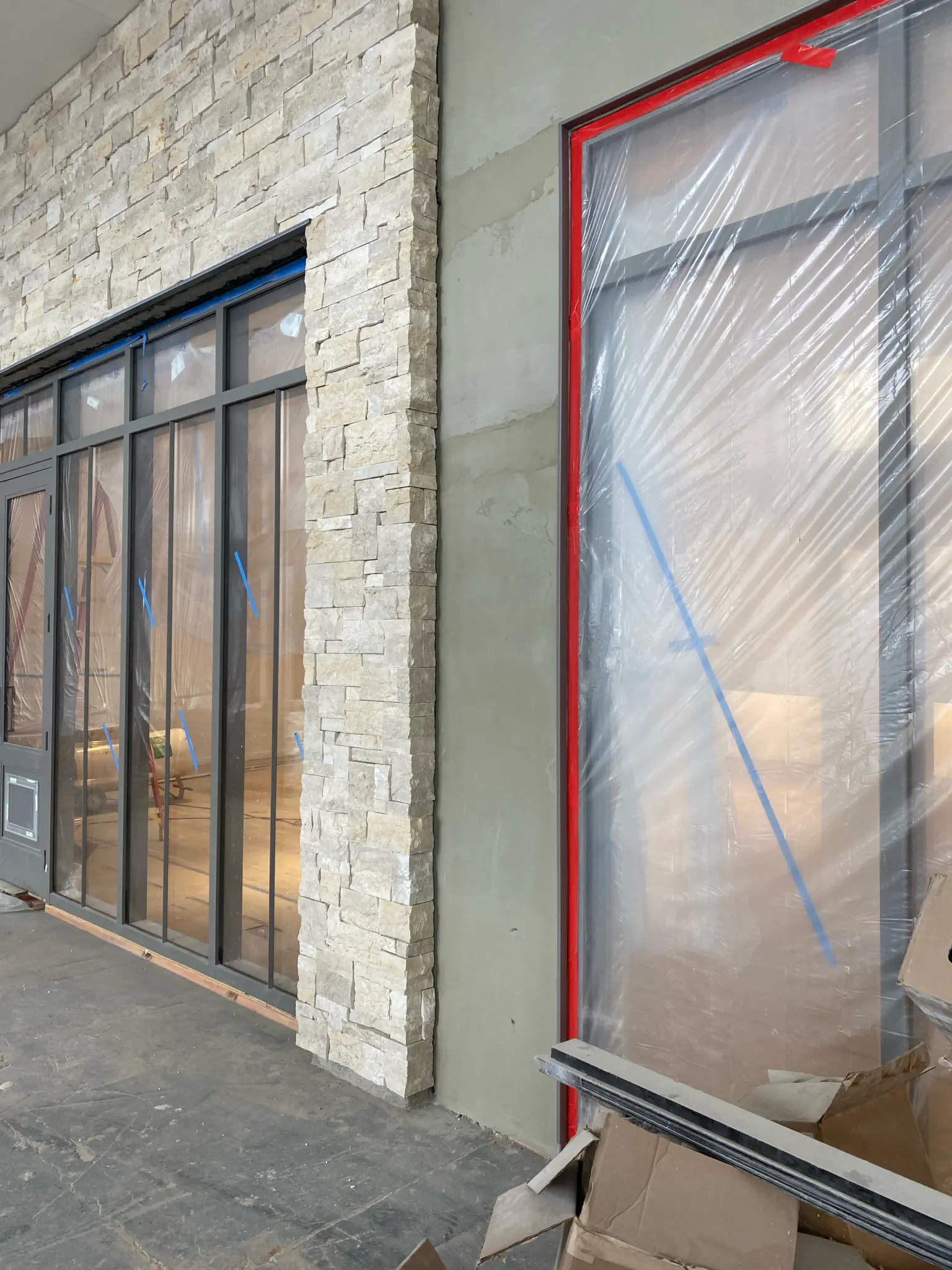 Nob Hill Real Stone Veneer Front Entrance Installation