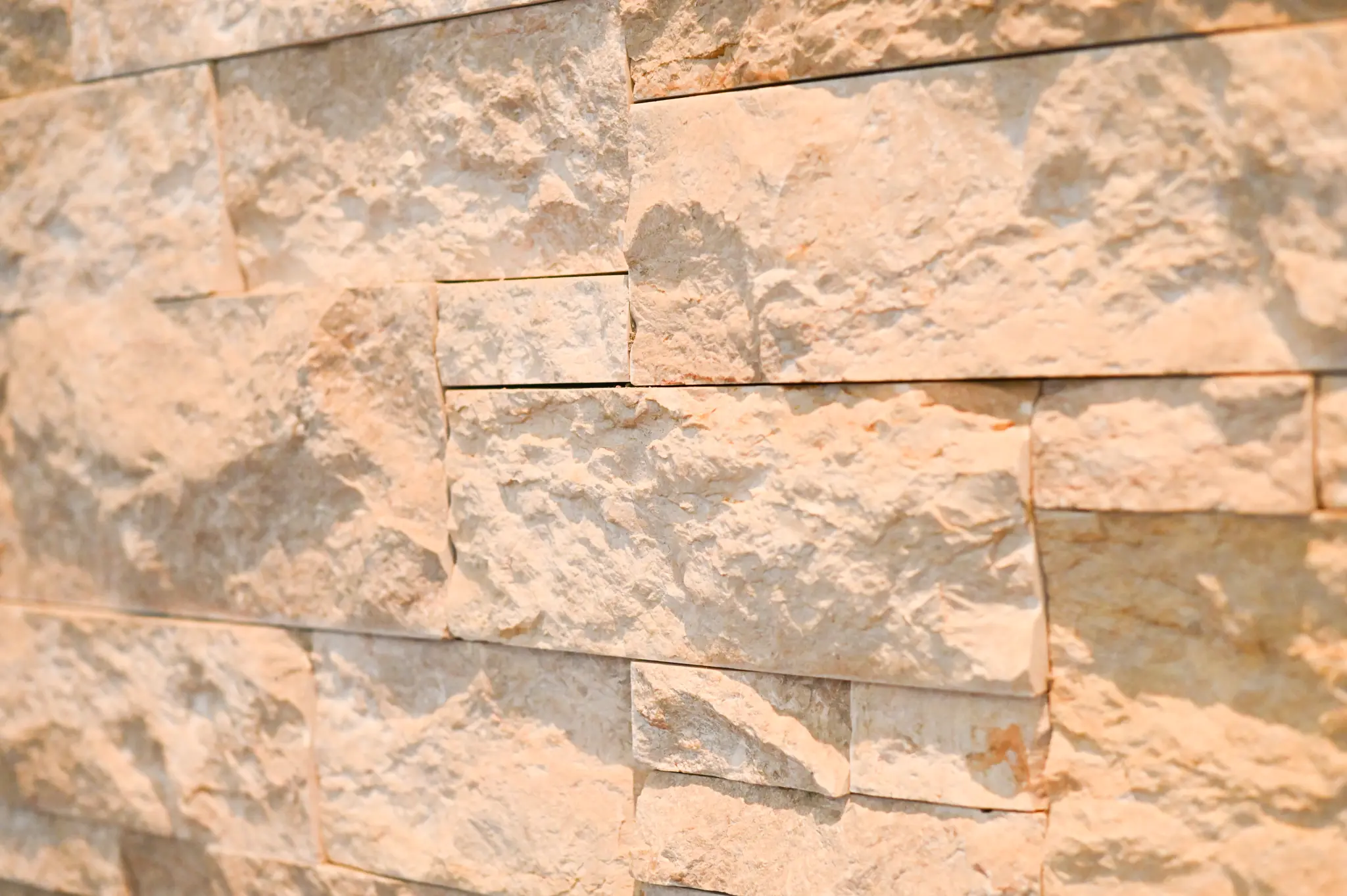 Nob Hill Real Stone Veneer Interior Wall Close Up