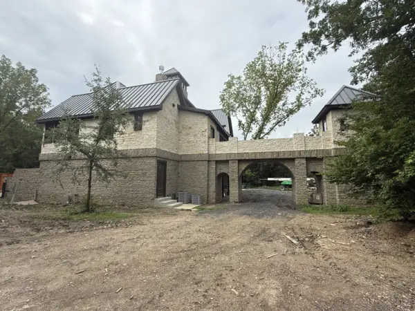 Portofino Natural Thin Stone Veneer Exterior Installation