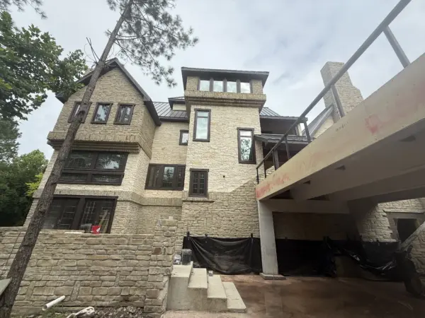Portofino Real Thin Stone Veneer Exterior Installation