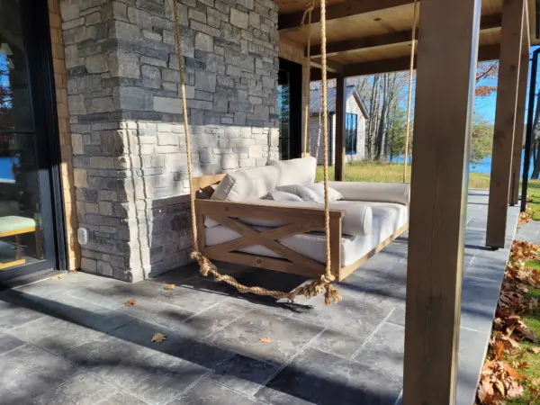 Seward Real Thin Stone Veneer Patio