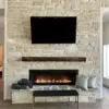 Sister Bay Real Thin Stone Veneer Interior Fireplace