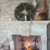 Tuscan Antique Natural Thin Stone Veneer Fireplace