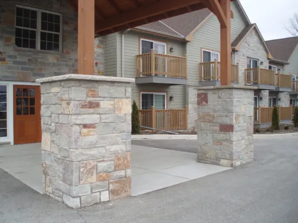 Avondale Natural Thin Stone Veneer Commercial Pillars