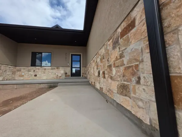 Bamberg Real Thin Stone Veneer Wainscoting with Custom Lighter Tones