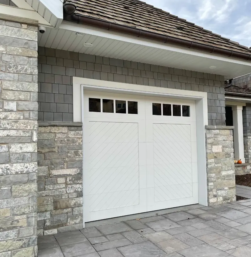 Big Horn Natural Stone Veneer Garage