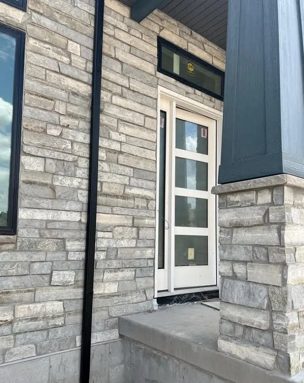 Big Horn Real Thin Stone Veneer Front Entrance