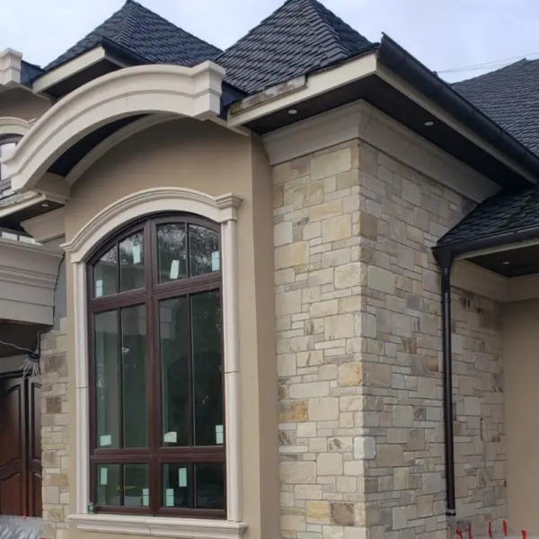 Castine Natural Thin Stone Veneer Exterior Installation