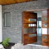 Cold Spring Natural Thin Stone Veneer Drystack Front Entrance