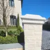 Custom Buff Snowcap Natural Thin Stone Veneer Pillar