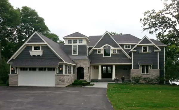 Florence Natural Stone Veneer Exterior Wainscoting
