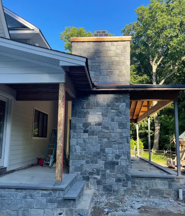 Gallatin Real Stone Veneer Patio Custom Color