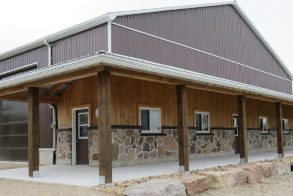 Grand Rapids Natural Stone Veneer Barndominium