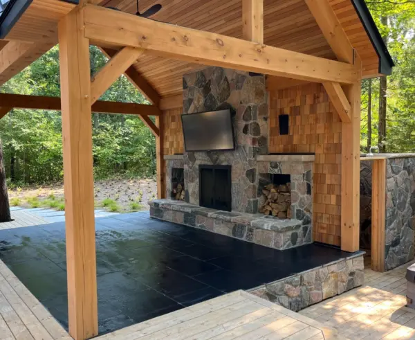 Grand Rapids Real Stone Veneer Pavilion
