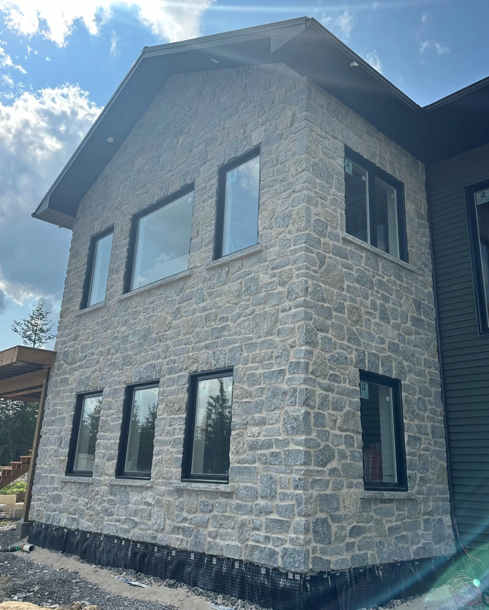 Nottingham Real Stone Veneer Exterior Installation