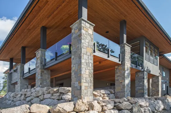 Rawlins Real Thin Stone Veneer Exterior Pillars