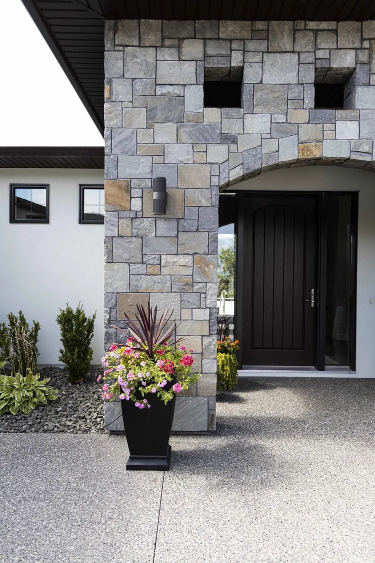 Rawlins Real Thin Stone Veneer Front Entrance