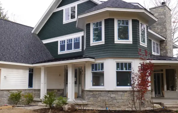 Stillwater Real Thin Stone Veneer Wainscoting Installation