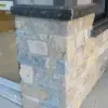 Tumbled Jacksonport Natural Stone Veneer with Custom Colors Wainscoting Corner