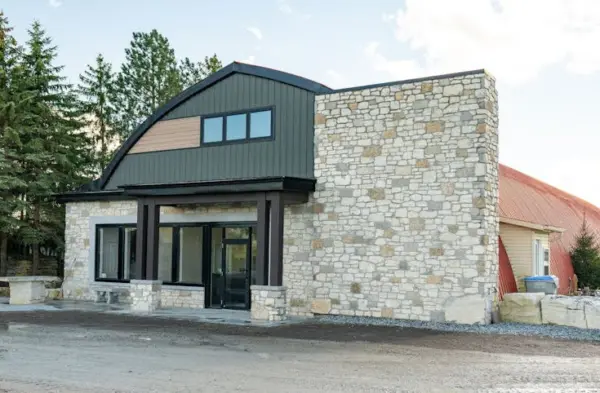 Door County Fieldstone Custom Blend Real Stone Veneer Commercial Exterior