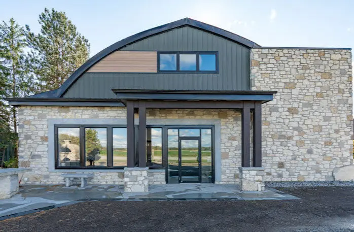 Door County Fieldstone Custom Blend Real Stone Veneer Commercial Exterior Siding