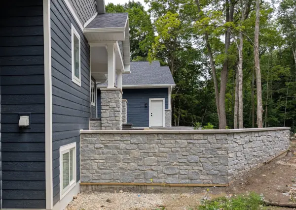 Duluth Natural Thin Stone Veneer Exterior and Landscaping