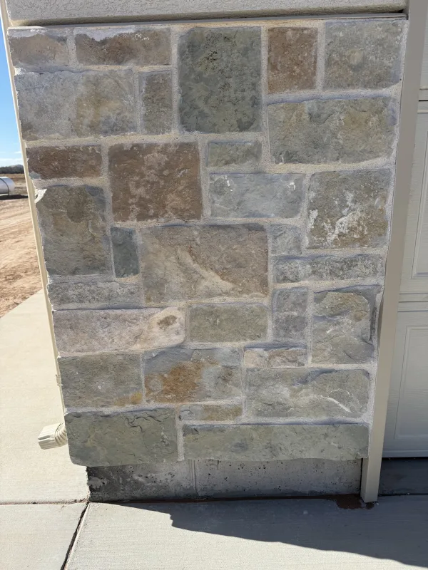 Emerald Bay Real Thin Stone Veneer Garage Wainscoting