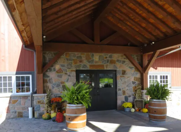 Grand Rapids Custom Color Natural Thin Stone Veneer Commercial Front Entrance