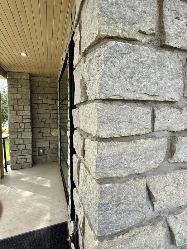 Larchmont Natural Thin Stone Veneer Porch