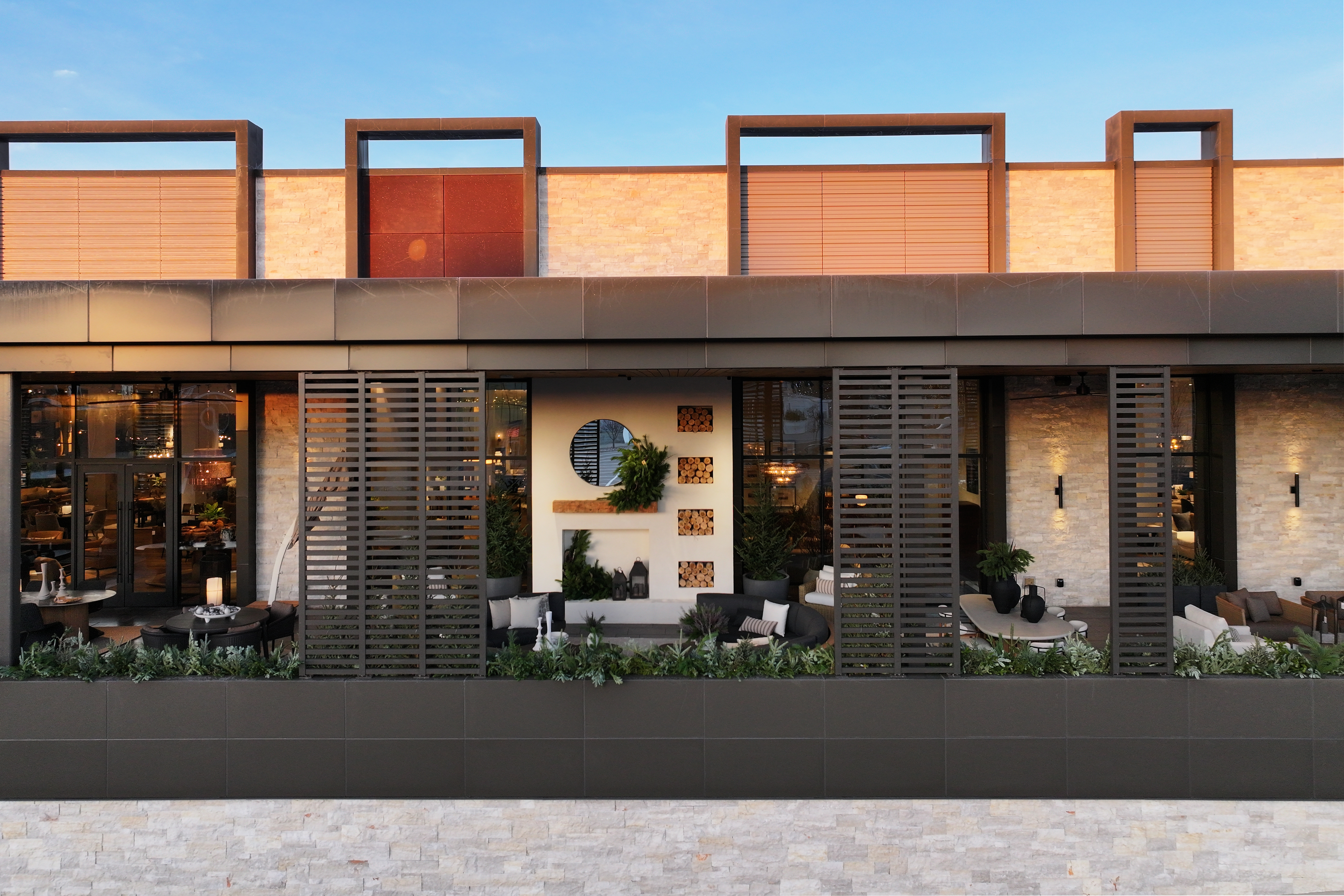 Commercial Exterior with Nob Hill Real Thin Stone Veneer